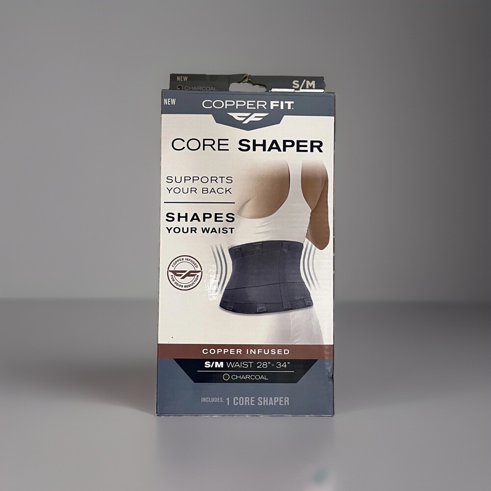 COPPER FIT Core Waist Belt Trainer Shaper Women Beige S/M- W 28"-34"